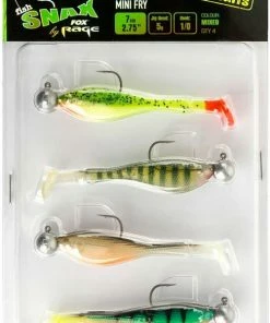 Fox Rage Mini Fry Loaded Mixed Colour Pack - Shads & soft lure sets