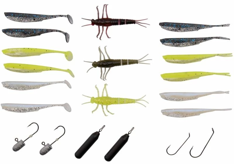 Savage Mini Perch Kit - Shads & soft lure sets 1 Savage Mini Perch Kit - Shads & soft lure sets