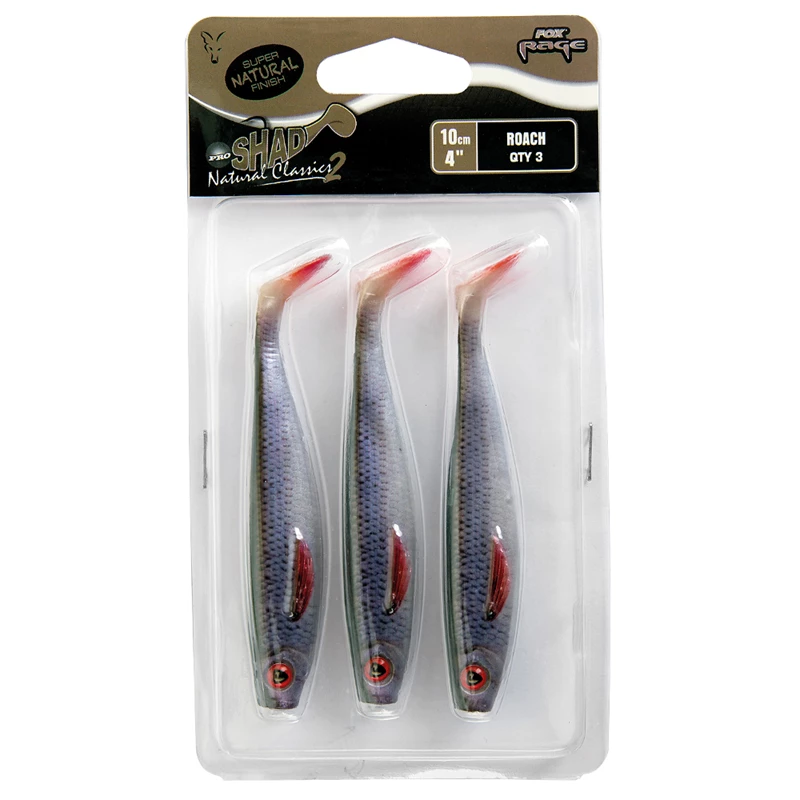 Fox Rage Pro Shad Super Natural Roach Pack - Shads & soft lure sets 2 Fox Rage Pro Shad Super Natural Roach Pack - Shads & soft lure sets - Image 2