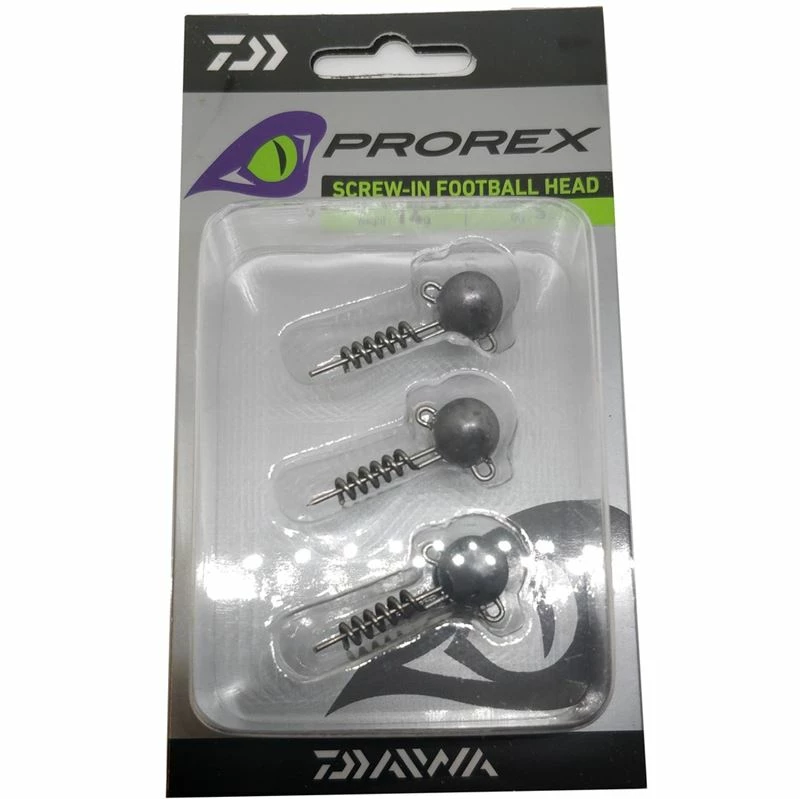 Daiwa Prorex Screw-in Football Heads - Jig heads & rattles 1 Daiwa Prorex Screw-in Football Heads - Jig heads & rattles