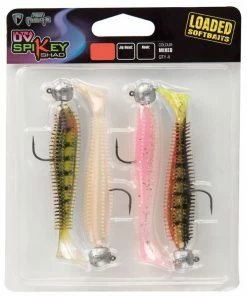 Fox Rage Spikey Loaded Ultra UV Mixed Colour Packs - Shads & soft lure sets