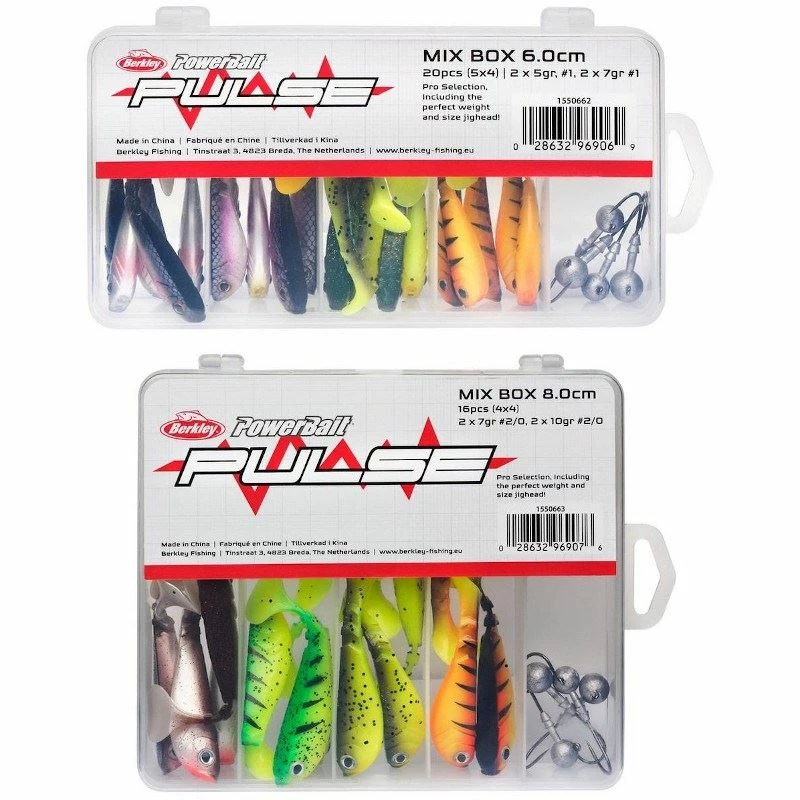 Berkley Pulse Shad Mix Box Inc Jigheads - Shads & soft lure sets 1 Berkley Pulse Shad Mix Box Inc Jigheads - Shads & soft lure sets