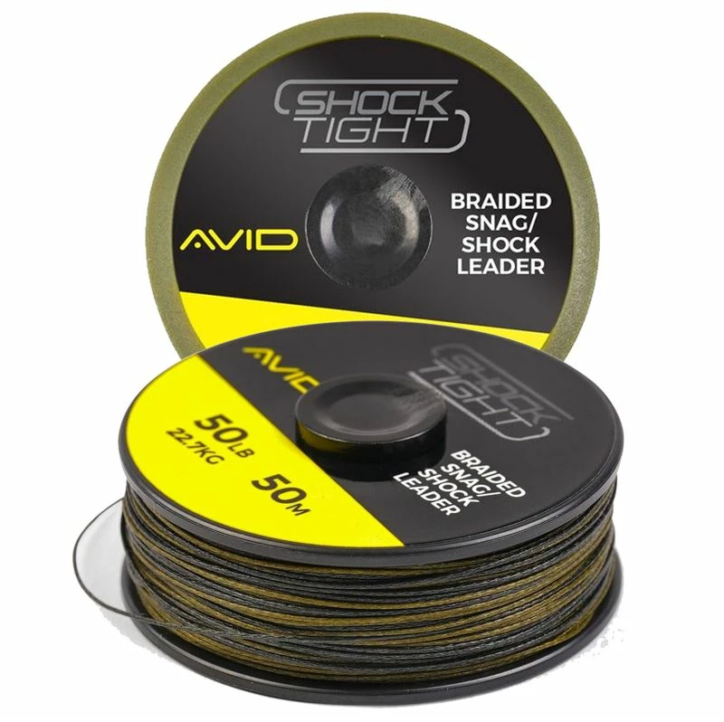 Avid Carp Shock Tight Braided Snag/Shock Leader - Line, braids & wires 1 Avid Carp Shock Tight Braided Snag/Shock Leader - Line, braids & wires